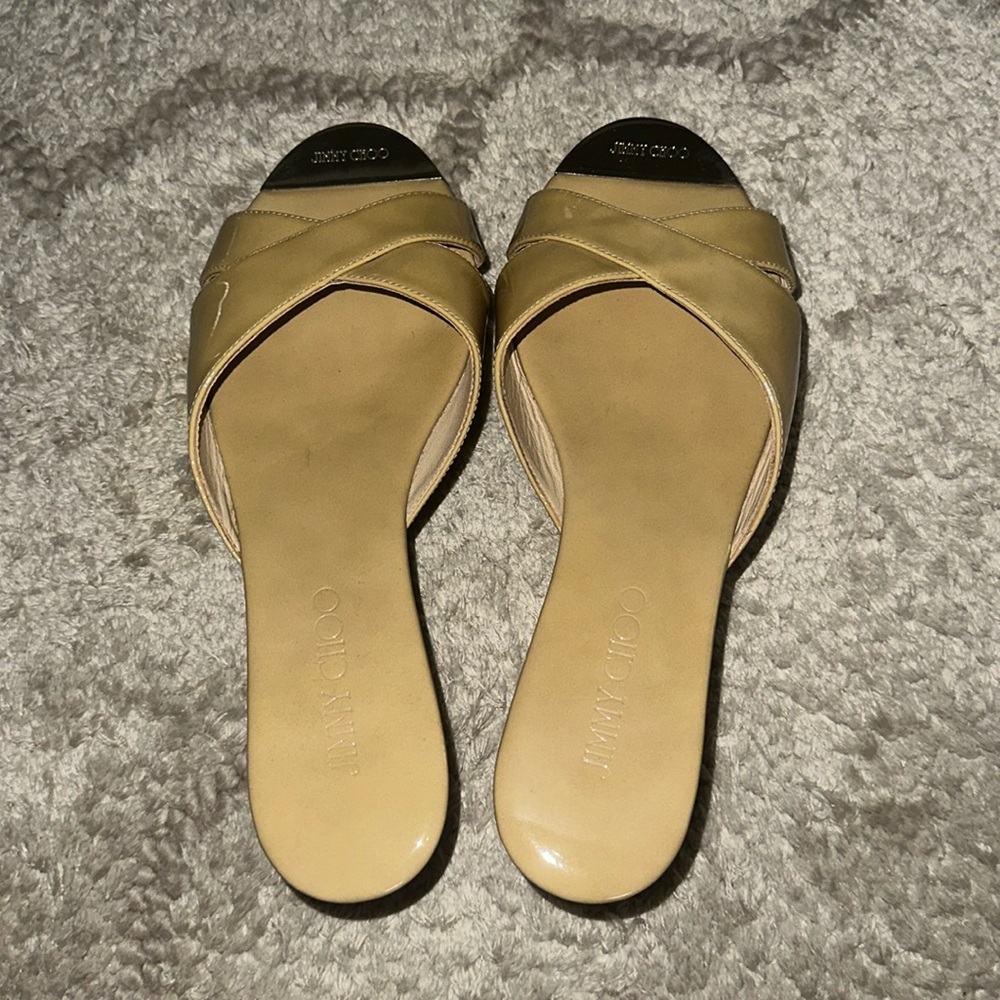 Jimmy Choo Cork Slides. Worn Once. Amazing Condit… - image 4